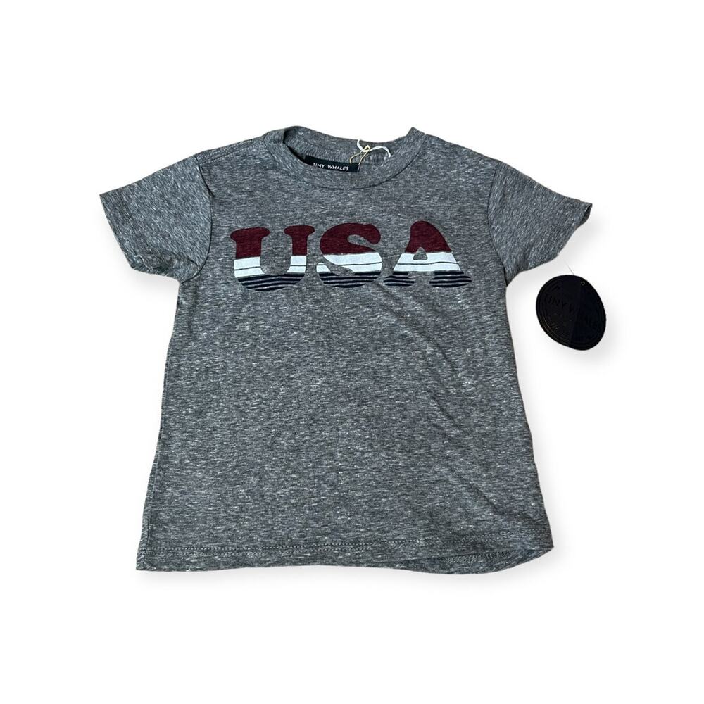 Tiny Whales New Super Soft USA Graphic Tee